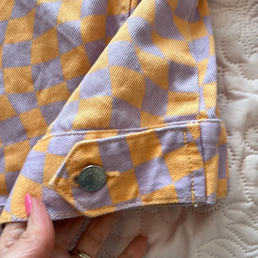 Forever 21 Checkered Jean Jacket - Picture 7 of 10